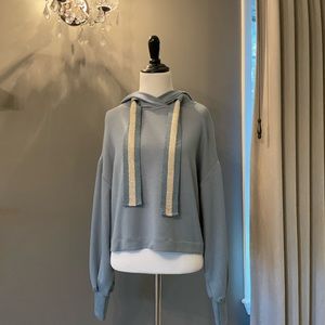 Ramy Brook Tatum puff sleeve hoodie. Matches Maddie jumpsuit listed separately.